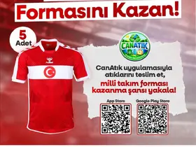 Canik’te atık getirene milli takım forması
