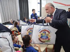 Canik’te birinci sınıfların sıralarında belediye sürprizi
