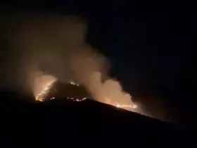 Çankırı’da etkili olan arazi yangını uzun uğraşlar sonucu kontrol altına alındı
