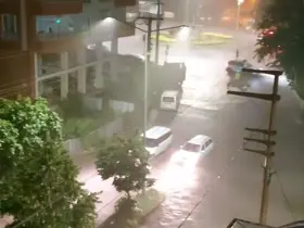 Çarşamba ilçesinde sağanak etkili oldu
