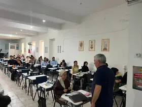 Çermik Etüt Merkezinde öğrenciler sınava hazırlanıyor
