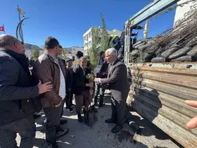 Çermik’te çiftçilere 10 bin adet fidan

