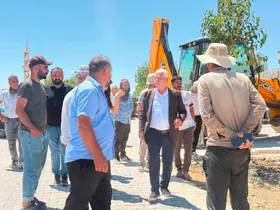 Çermikte kırsal mahalle yollarında çalışmalar sürüyor
