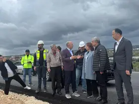 Çeşmeli- Kızkalesi Otoyolunda çalışmalar yerinde incelendi
