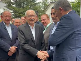 CHP Genel Başkanı Kılıçdaroğlu partililerle bayramlaştı
