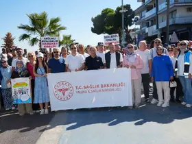 Çiftlikköy’de sağlıklı yaşam için yürüdüler
