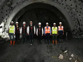 Çirişli Tüneli’nde kazı ve destek çalışmalarında yüzde 60, nihai beton çalışmalarında ise yüzde 49 seviyesine ulaşıldı
