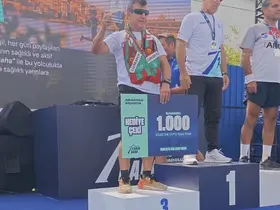 Cizreli sporcu, ’Bir Adım Daha’ koşusunda 3. oldu
