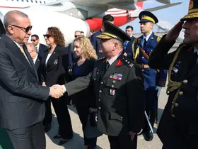 Cumhurbaşkanı Erdoğan, 8 Kasım Zafer Günü kutlamalarına katılmak üzere Azerbaycan'da