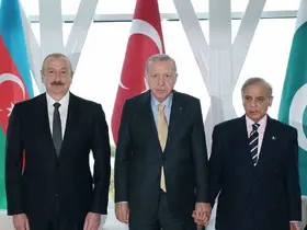 Cumhurbaşkanı Erdoğan, Aliyev ve Şerif ile görüştü
