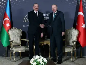 Cumhurbaşkanı Erdoğan, Azerbaycan Cumhurbaşkanı Aliyev ile bir araya geldi
