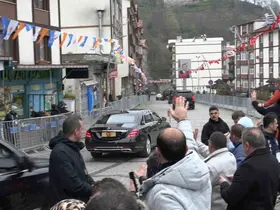 Cumhurbaşkanı Erdoğan, baba ocağı Güneysu’dan ayrıldı

