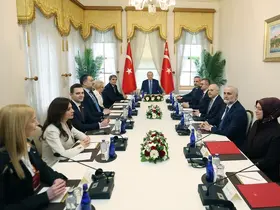 Cumhurbaşkanı Erdoğan, Balkan Barış Platformu üyelerini kabul etti
