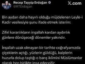 Cumhurbaşkanı Erdoğan: "Barış iklimini Müslümanlar olarak hep birlikte inşa edeceğiz"
