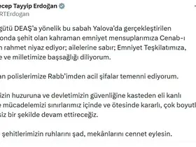 Cumhurbaşkanı Erdoğan: "Eli kanlı canilerle mücadelemizi sınırlarımız içinde ve ötesinde kararlı bir şekilde devam ettireceğiz"
