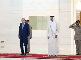 Cumhurbaşkanı Erdoğan, Katar Emiri Al Thani ile görüştü
