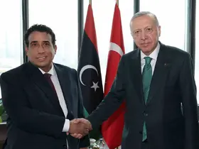Cumhurbaşkanı Erdoğan, Libya Başkanlık Konseyi Başkanı El-Menfi ile görüştü
