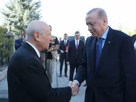Cumhurbaşkanı Erdoğan, MHP Lideri Bahçeli ile bir araya geldi

