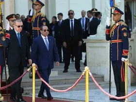 Cumhurbaşkanı Erdoğan, Mısır’da resmi törenle karşılandı
