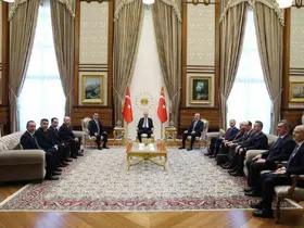 Cumhurbaşkanı Erdoğan, Özbekistan heyetini kabul etti
