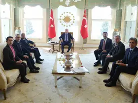 Cumhurbaşkanı Erdoğan, Şile Belediye Başkan Vekili Terzi’yi kabul etti.
