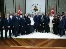 Cumhurbaşkanı Erdoğan: "Şimdiye kadar şehitlerimizin emanetlerine ve gazilerimize devletimizin tüm imkânlarını seferber ederek sahip çıktık"
