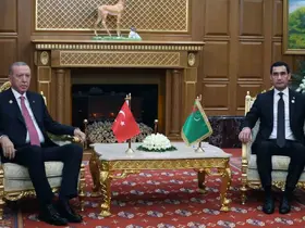 Cumhurbaşkanı Erdoğan, Türkmenistan Devlet Başkanı Berdimuhamedov ile görüştü