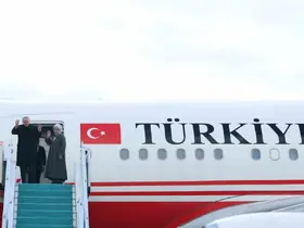 Cumhurbaşkanı Erdoğan Türkmenistan’a gitti
