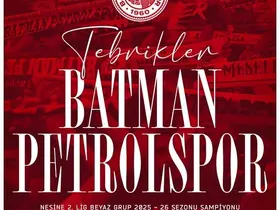 Cumhurbaşkanı Erdoğan’dan Batman Petrolspor’a tebrik mesajı
