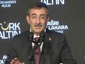Cumhurbaşkanı Yardımcısı Cevdet Yılmaz: "Ağrı Mollakara’da 5 yılda 17 tona yakın altın üretilecek"