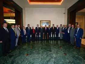Cumhurbaşkanı Yardımcısı Yılmaz: "Avrupa’dan gelen Ezidi toplumu temsilcilerini Cumhurbaşkanlığı Külliyesi’nde misafir ettik"

