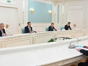 Cumhurbaşkanı Yardımcısı Yılmaz, Kazakistan Cumhurbaşkanı Tokayev ile görüştü

