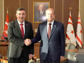 Cumhurbaşkanı Yardımcısı Yılmaz, KKTC’de
