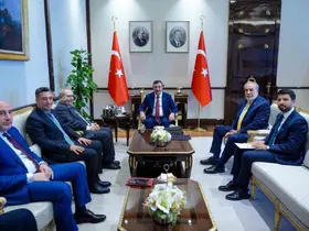 Cumhurbaşkanı Yardımcısı Yılmaz, Lübnan Başbakan Yardımcısı Mitri ile görüştü
