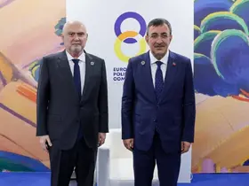 Cumhurbaşkanı Yardımcısı Yılmaz, Norveç Başbakanı Store ile görüştü
