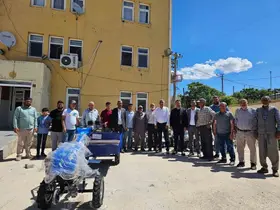 Çüngüş’te çiftçilere tarım aletleri hibe edildi
