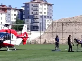 Darende’de 72 yaşındaki hasta hava ambulansıyla Malatya’ya sevk edildi
