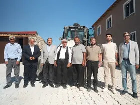 Darende’de Gönlüce Mezrası’na kilit parke
