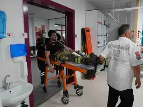 DBB Başkanı Bucak, yangında yaralananları ziyaret etti
