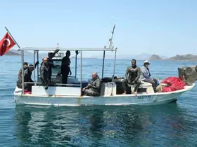 Deniz dibi temizliği Turgutreis’te yapıldı
