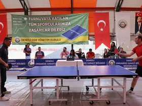 Denizli OSB’de 6. Geleneksel Masa Tenisi Turnuvası başladı

