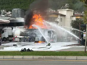 Denizli’de akaryakıt istasyonunda patlama; 1 ağır yaralı

