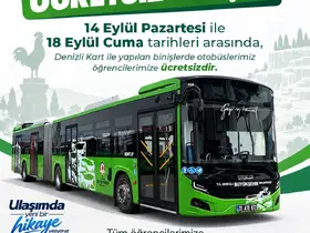 Denizli’de öğrencilere ücretsiz ulaşım müjdesi
