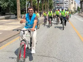 Denizli’de pedallar sağlıklı yaşam için çevrildi
