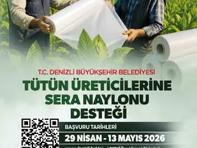 Denizli’de tütün üreticisine destek
