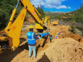 DESKİ, Çal’ın 2 bin 850 metrelik içme suyu terfi hattını yeniledi
