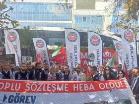 Devlet Memurları Konfederasyonu’dan TÜİK önünde toplu sözleşme eylemi
