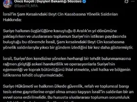 Dışişleri Bakanlığı Sözcüsü Keçeli’den İsrail’in Şam’a saldırılarına tepki
