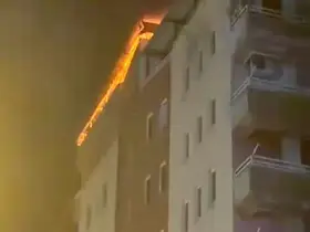 Diyarbakır’da apartman yangını korkuttu
