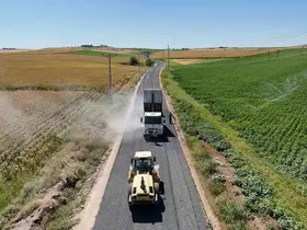 Diyarbakır’ın Çınar ve Bismil ilçesini birbirine bağlayan yol asfaltlanıyor
